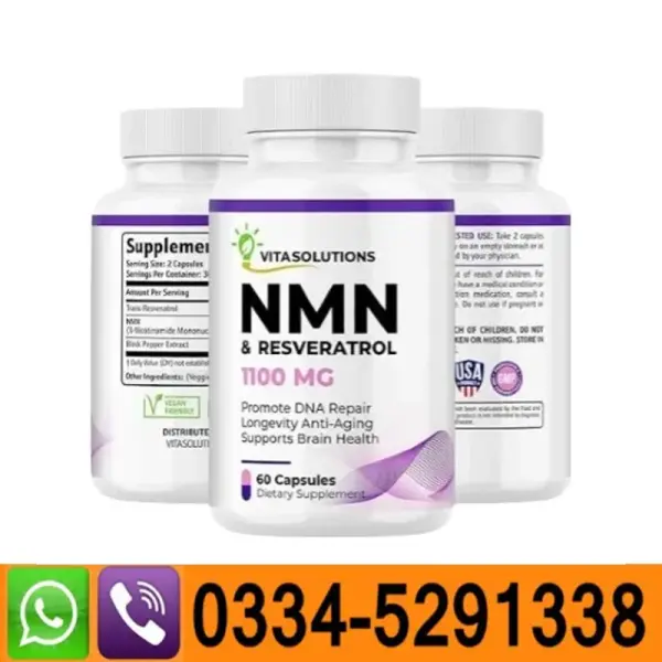 VitaSolutions NMN 1100mg Supplement In Pakistan